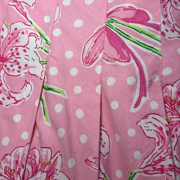 Lilly Pulitzer Ingrid Skirt in Pulitzers Prize, Pleated Eyelet Women’s Size 10 - Picture 4 of 12